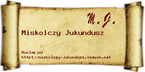 Miskolczy Jukundusz névjegykártya